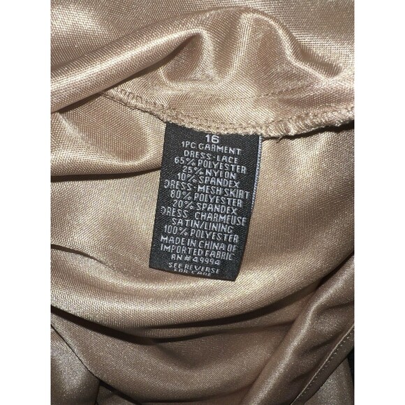 Dressbarn Collection Dress Womens 16 Midi Lace Babydoll whimsigoth Fairycore y2k - Picture 7 of 8